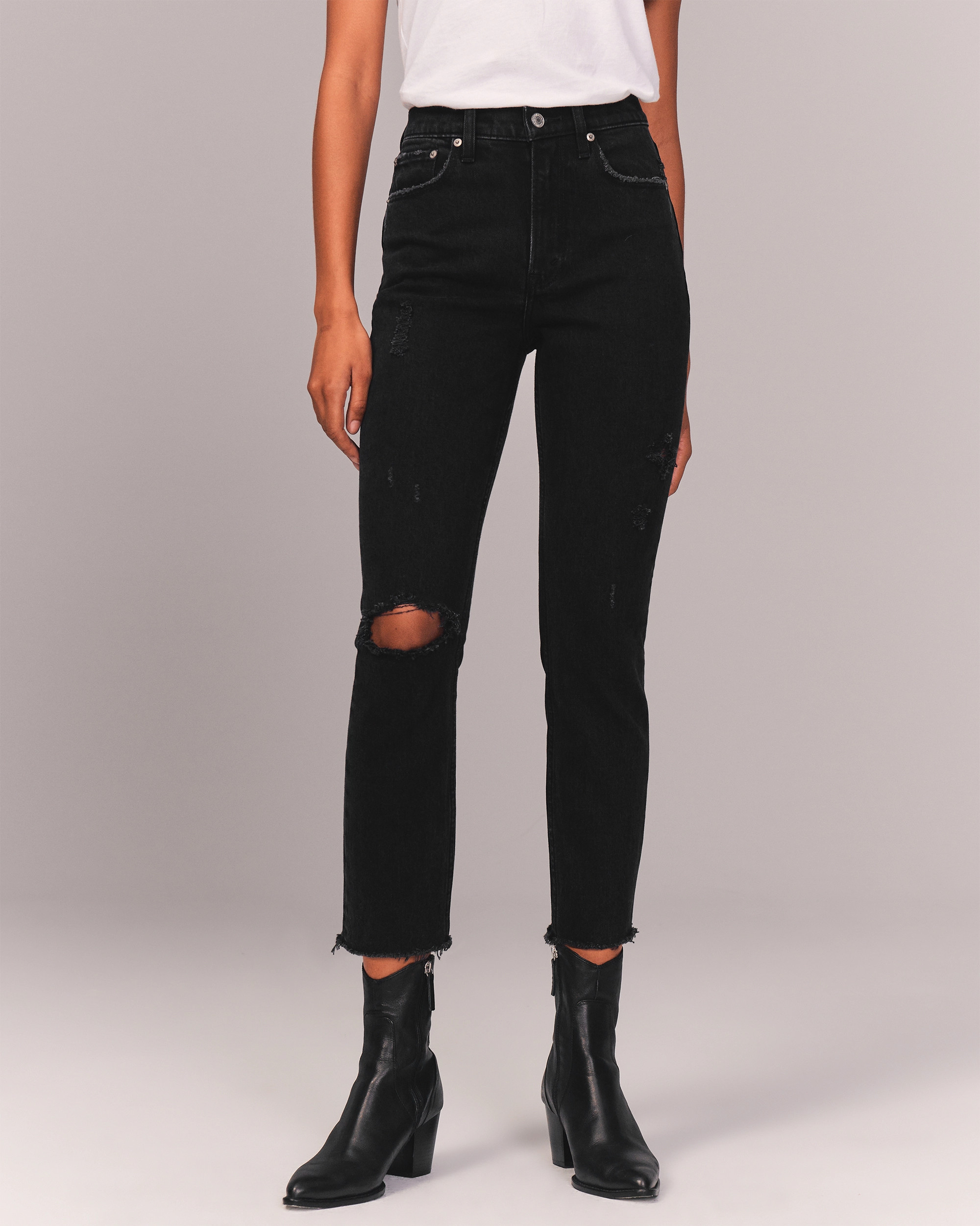 High Rise Mom Jeans | Abercrombie & Fitch (US)