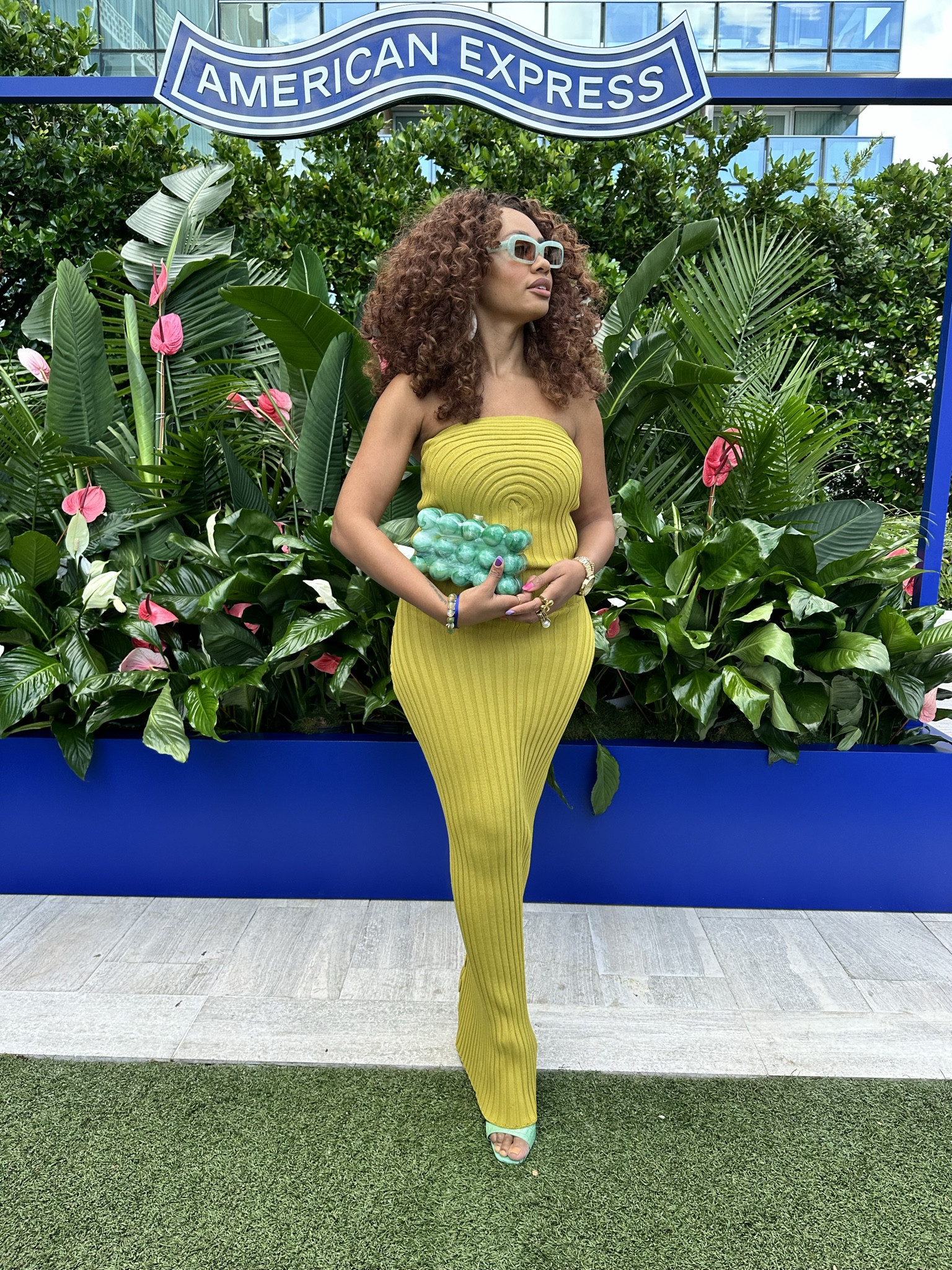 Dress is not taggable but brand is Hanifa