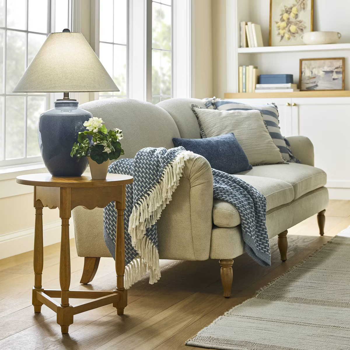 Large Ceramic Table Lamp Blue - Threshold™ designed with Studio McGee | Target