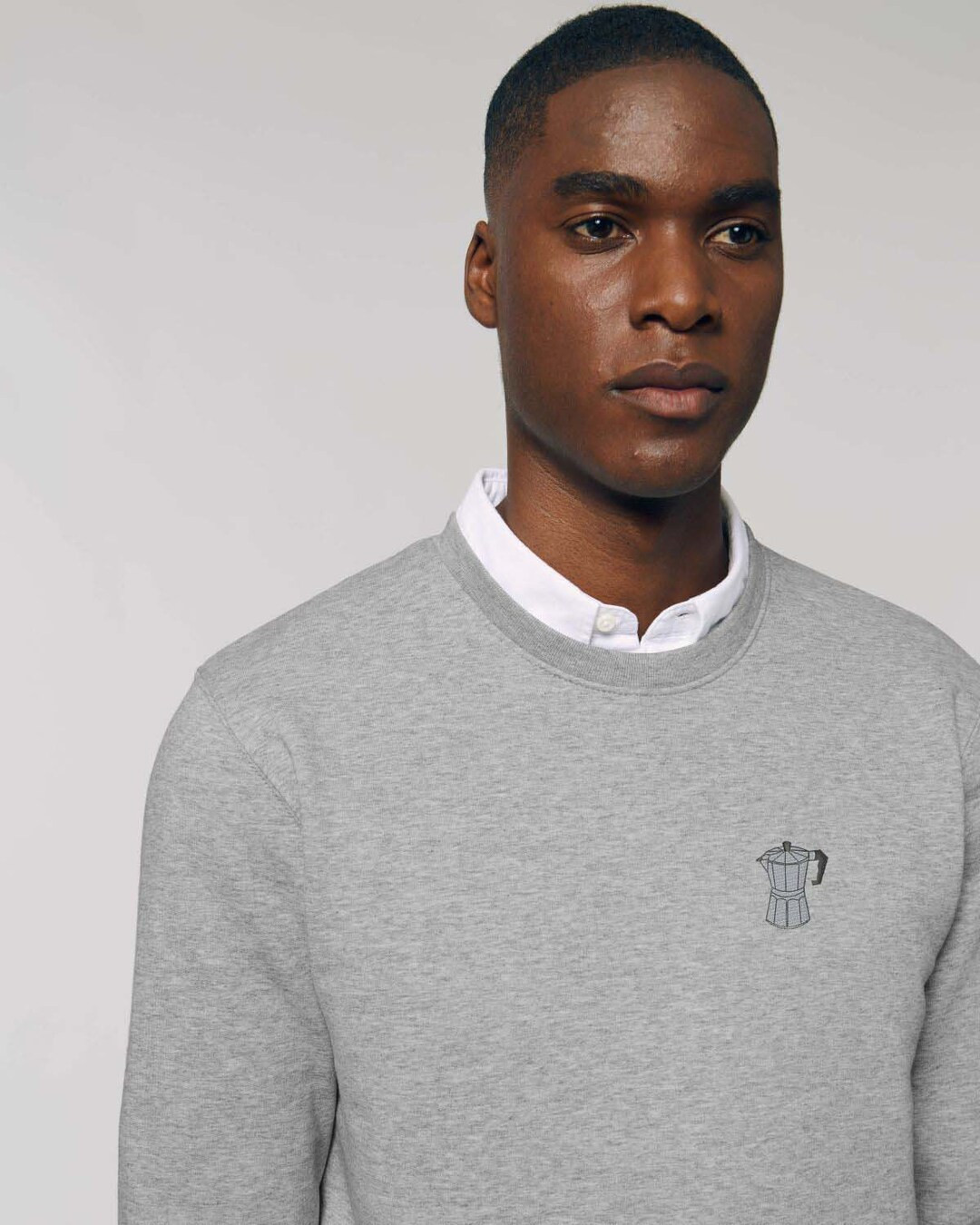 Espresso Maker | Embroidered Organic Cotton Sweater - Etsy | Etsy (US)