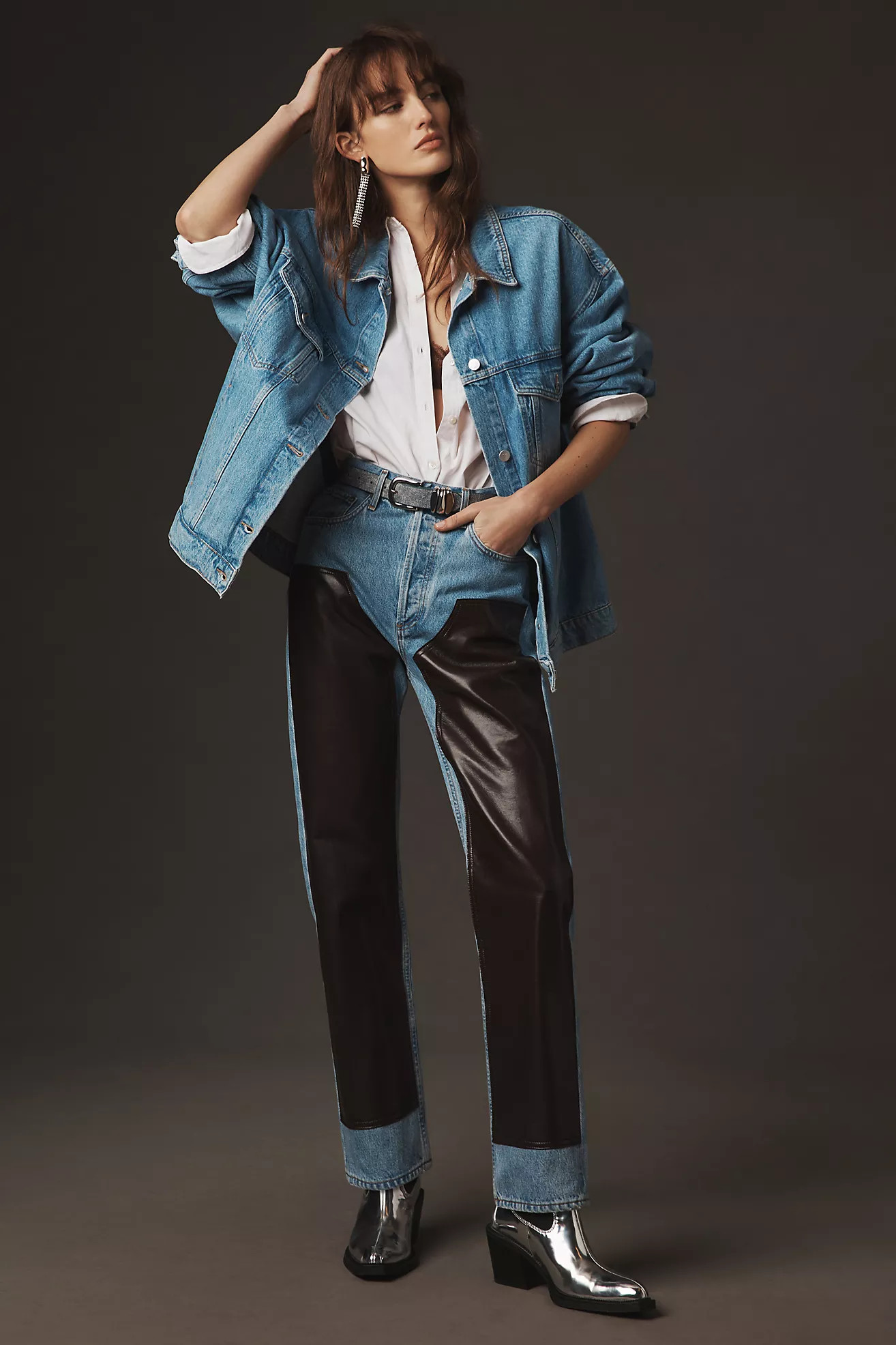 AGOLDE Ryder High-Rise Straight-Leg Jeans | Anthropologie (US)