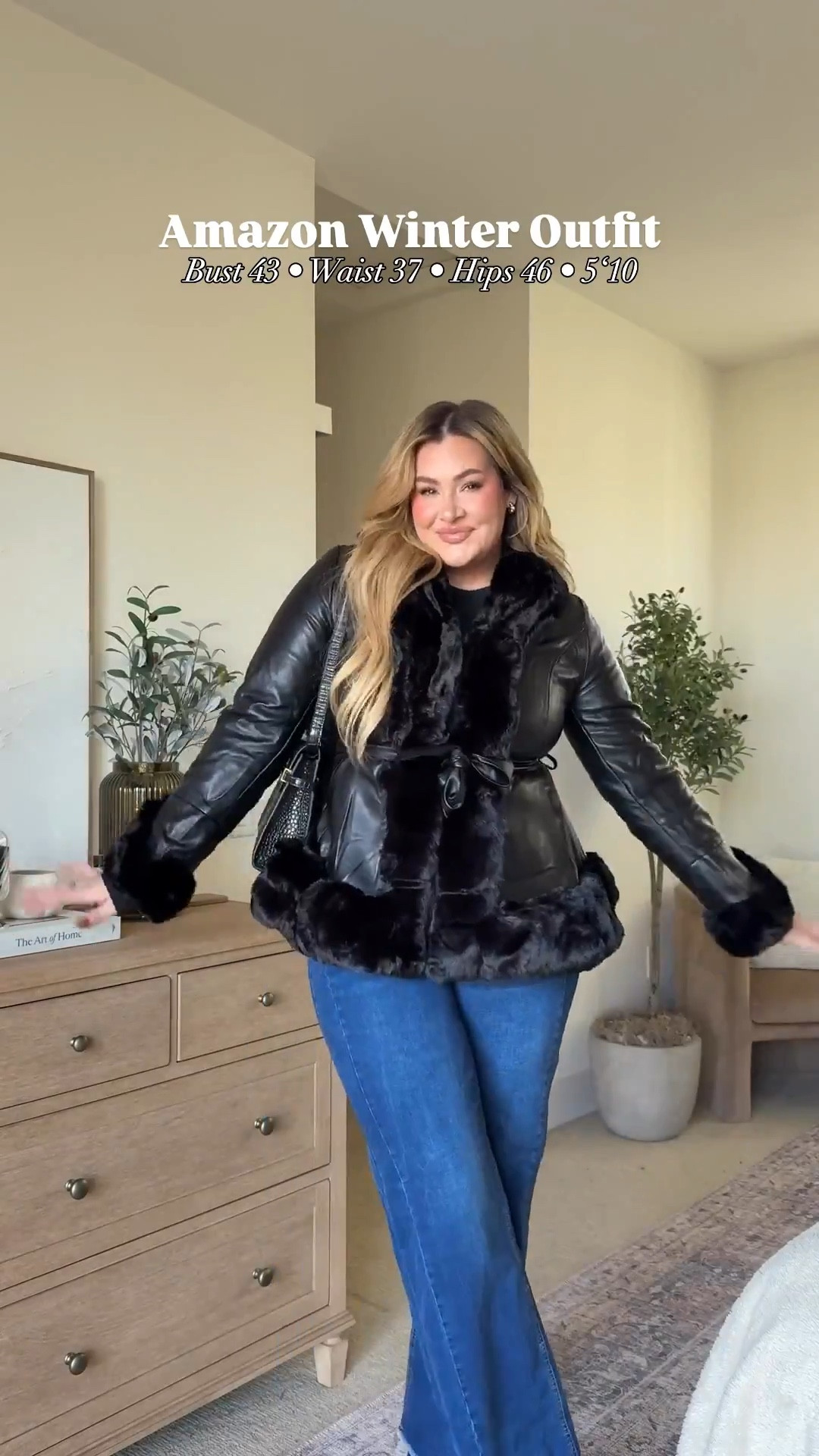 winter outfit from Amazon ❄️🤍

wearing a 16 long in the jeans and xl in the rest

Almost my entire outfit is on sale! ✨

Amazon fashion, Amazon finds, curvy girl outfits, faux fur coat, leather jacket, winter coat, Vanessa Etheridge 

#LTKSeasonal #LTKMidsize