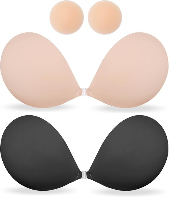MITALOO Seamless Adhesive Bra Sticky Strapless Invisible Push up Bras Silicone Backless Nipple Co... | Amazon (US)