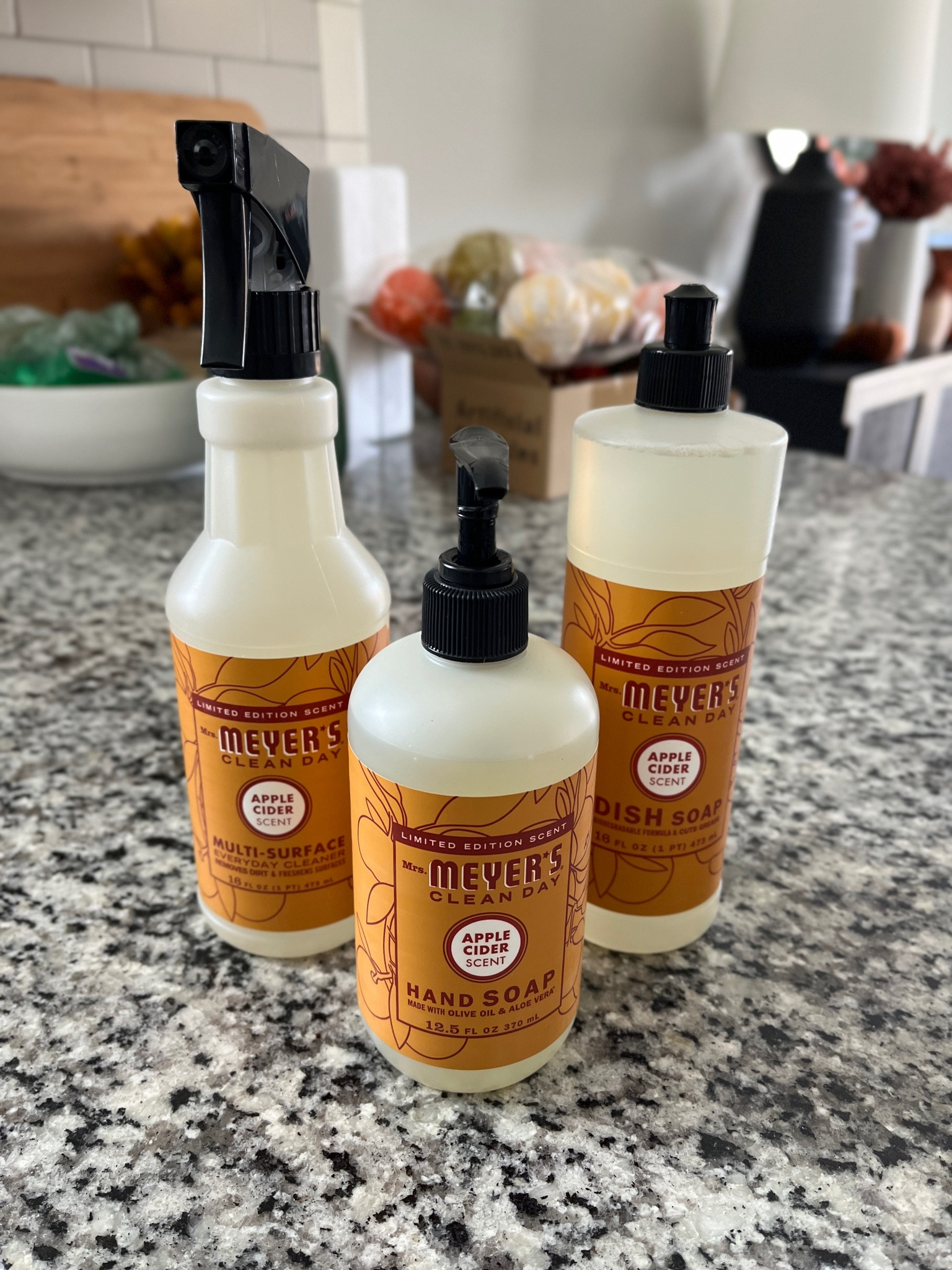 Mrs. Meyer’s Apple Cider, Hand Soap, Dish Soap, and Multi Surface Spray 🍁🍂

#LTKSeasonal #LTKhome #LTKfindsunder50