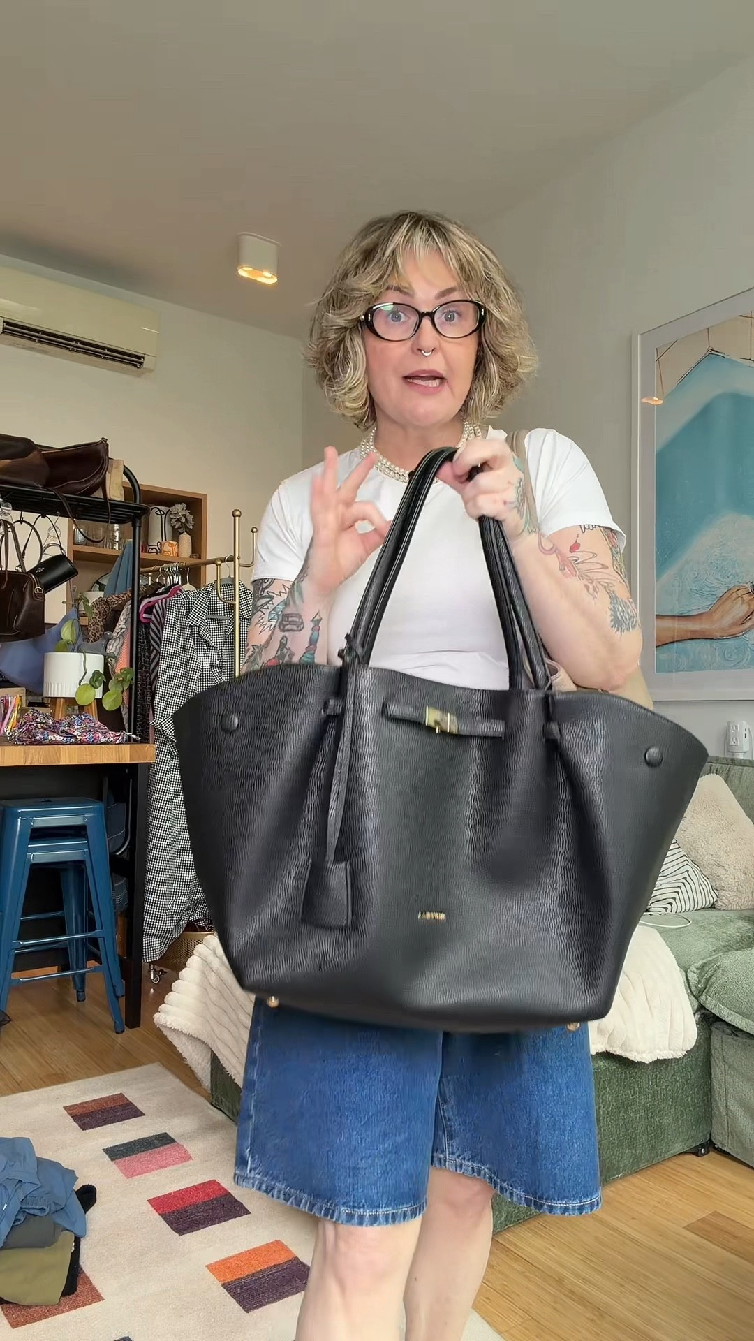 She is an it-girl bag, a work bag, an errands bag, a girl boss bag, and everything bag🖤☁️

#LTKTravel #LTKWorkwear #LTKMothersDay