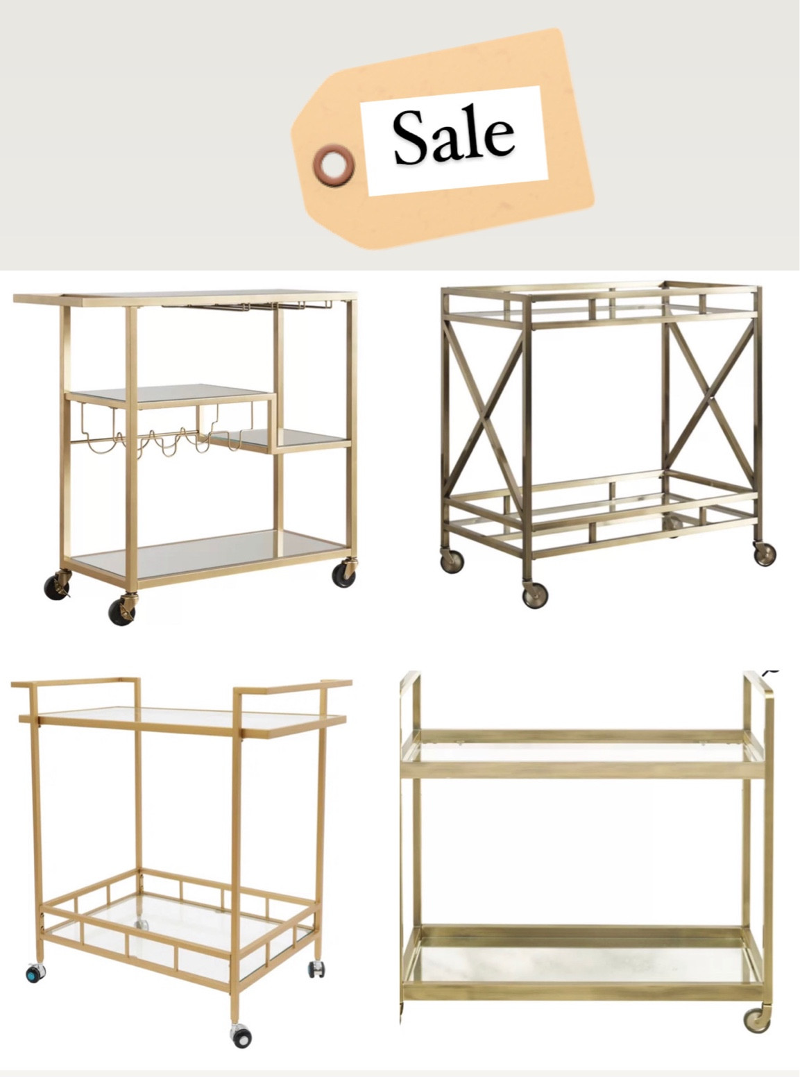 SALE
Bar cart
Chic
Gold
Glass
Mirror
Wayfair
Home decor
Home accents
Affordable 

#LTKhome #LTKsalealert #LTKSeasonal