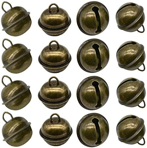Maydahui 20PCS Vintage Jingle Bell 1 Inches Antique Decorative Tone Copper Bell for Pet Dog Cat P... | Amazon (US)