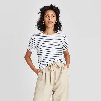 Women's Slim Fit Short Sleeve T-Shirt - A New Day™ | Target