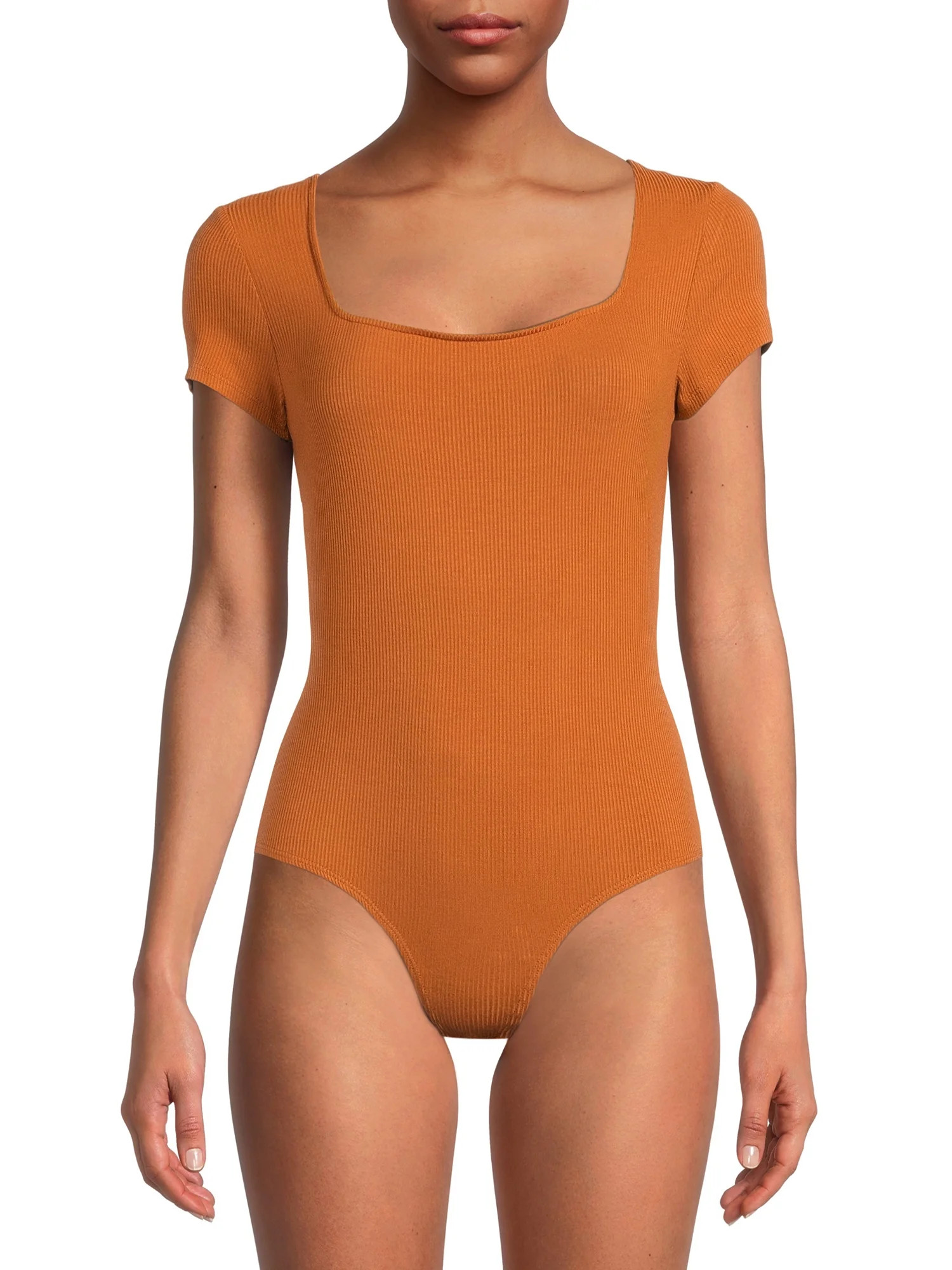 No Boundaries Juniors' Square Neck Bodysuit - Walmart.com | Walmart (US)