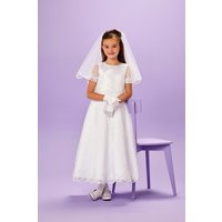 Jennifer Holy Communion Dress With Guipure Trims | Etsy (US)