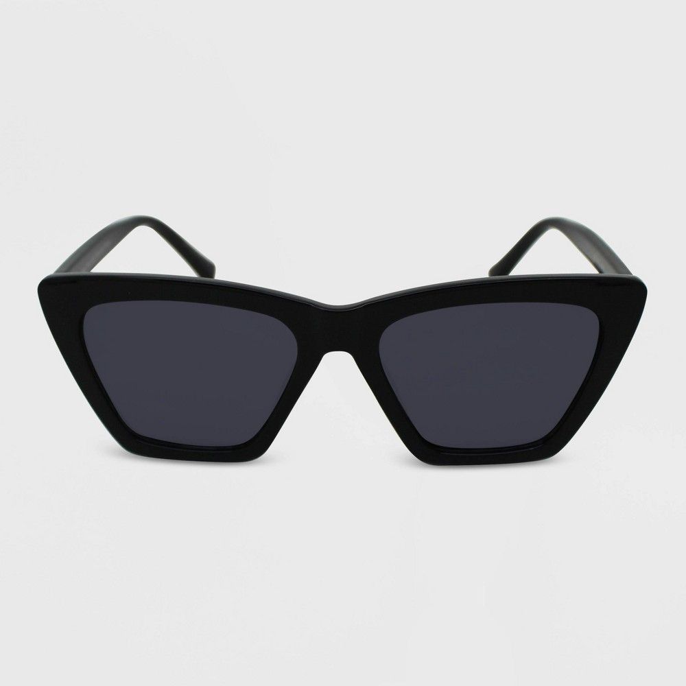 Women's Angular Cateye Sunglasses - Wild Fable Black | Target