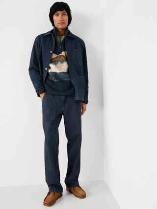 Printed Sherpa Quarter-Zip Pullover | Old Navy (US)