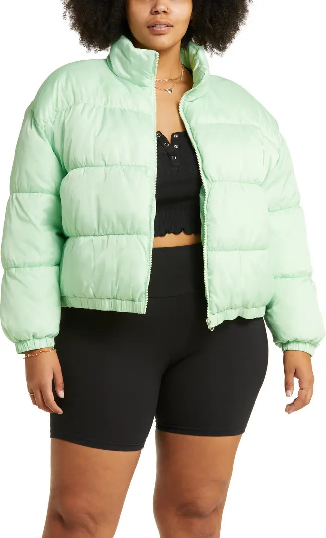 BP. Water-Resistant Crop Puffer Jacket | Nordstrom | Nordstrom