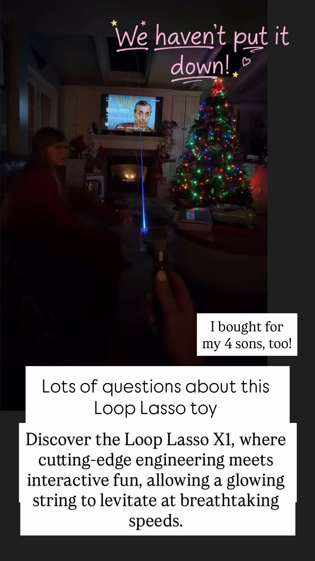 Discover the Loop Lasso X1, where cutting-edge engineering meets interactive fun, allowing a glowing string to levitate at breathtaking speeds. Only $24 from $34!!!!

#LTKKids #LTKSaleAlert