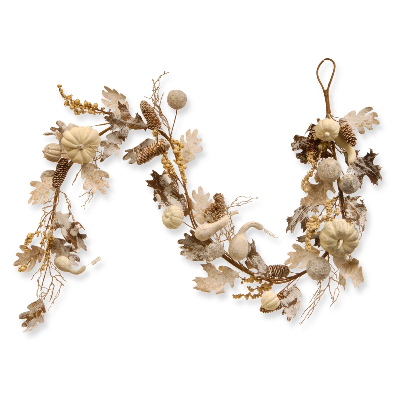 National Tree Company Pumpkin and Pinecone 6 ft. Garland | Hayneedle