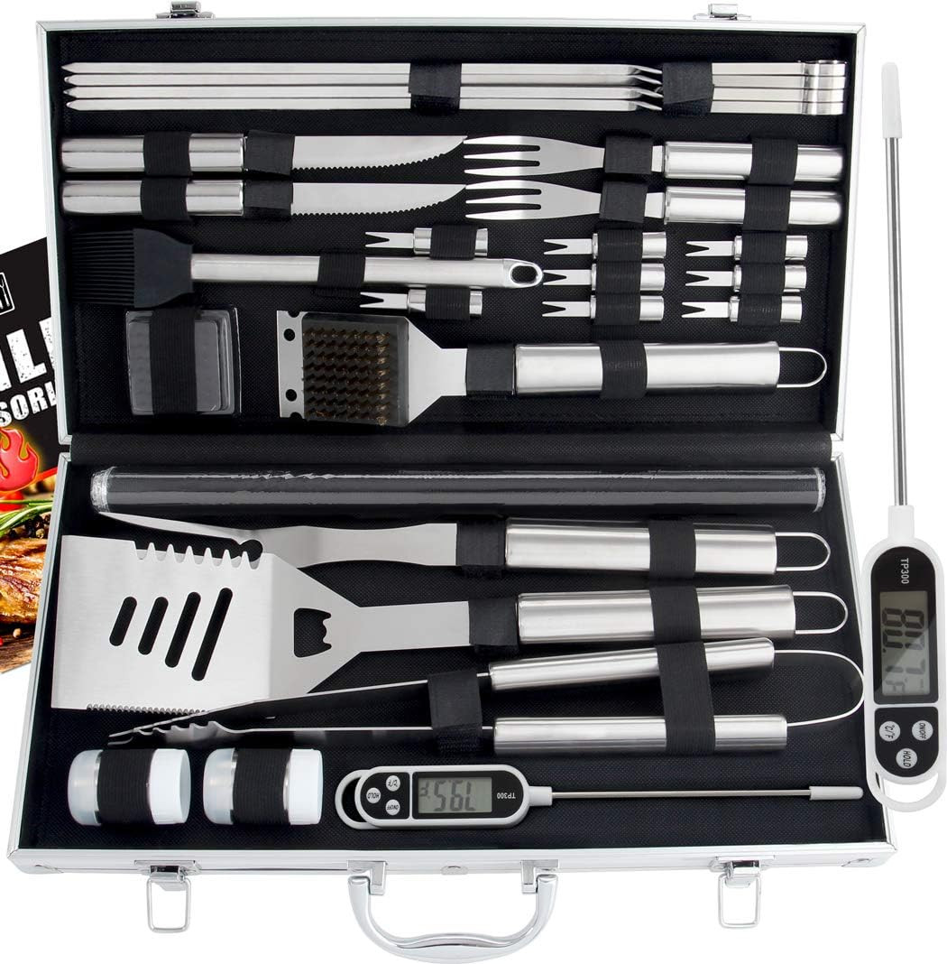 ROMANTICIST 28pc BBQ Accessories Set with Thermometer - The Very Best Grill Gift on Birthday Wedd... | Amazon (US)
