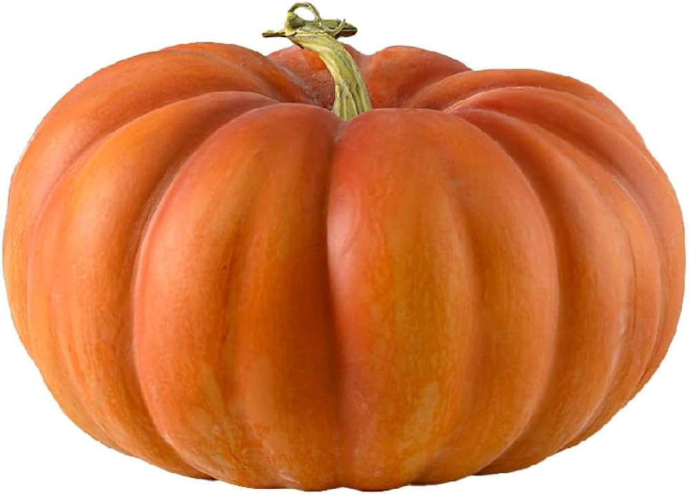 Serene Spaces Living Vintage Burnt Yellow Heirloom Pumpkin, Realistic Fall Tabletop Decor, Farmho... | Amazon (US)