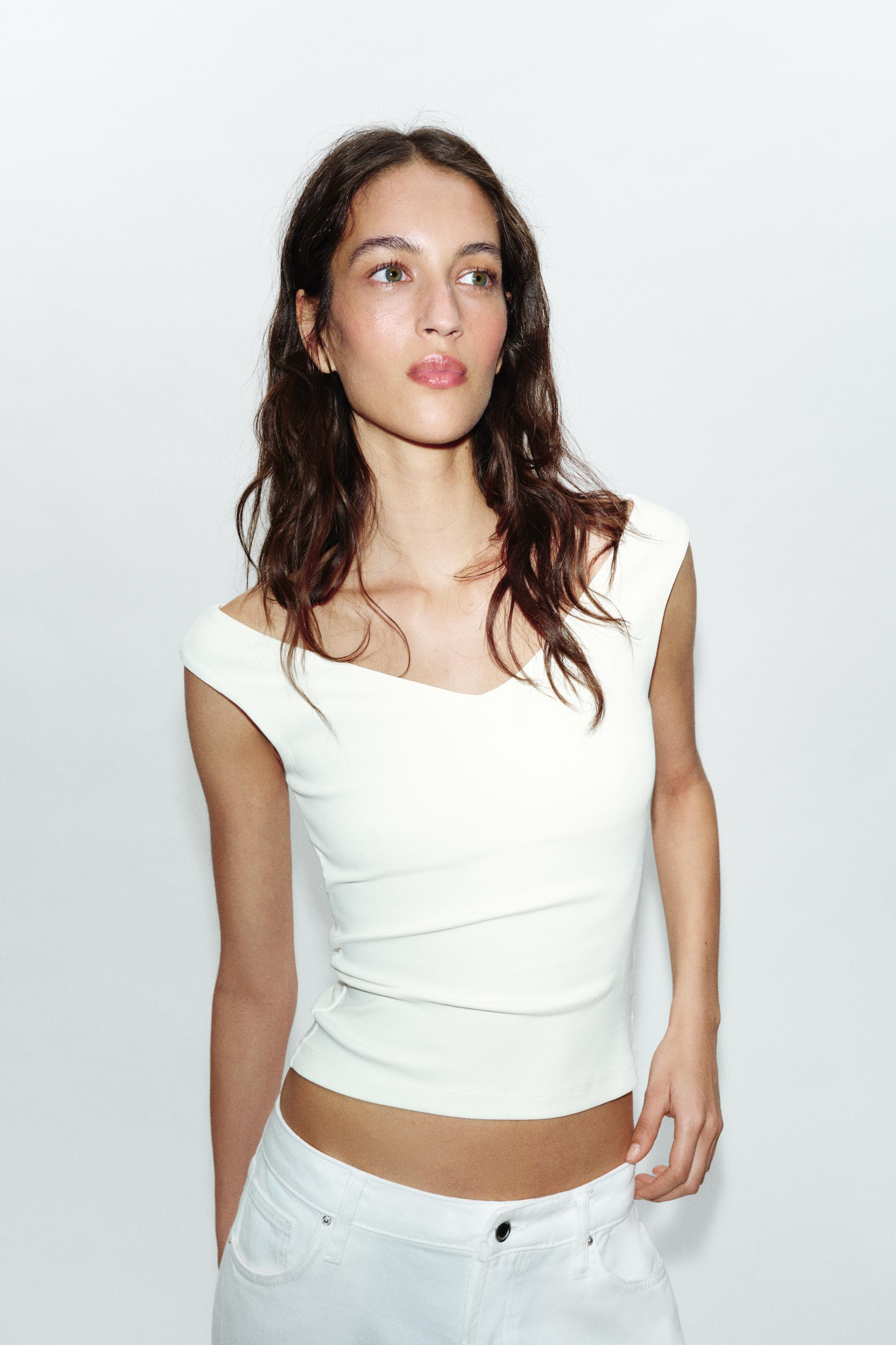 OFF-THE-SHOULDER T-SHIRT | Zara US