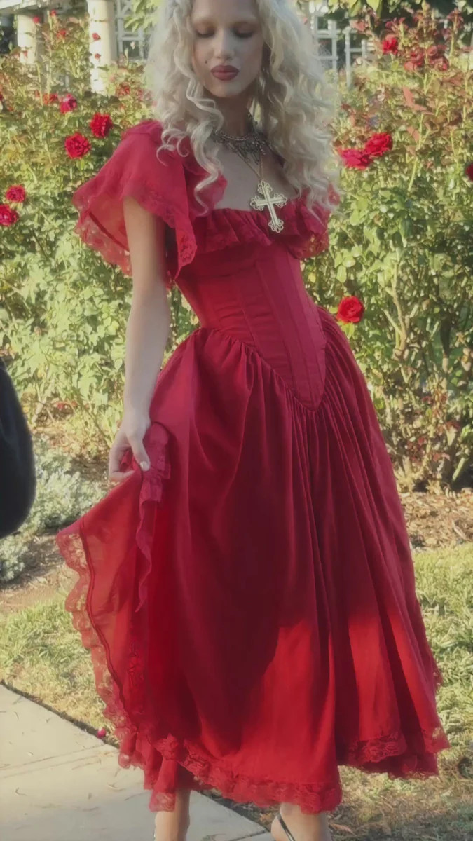 The Revolt Red Cupid Dress | Selkie Collection