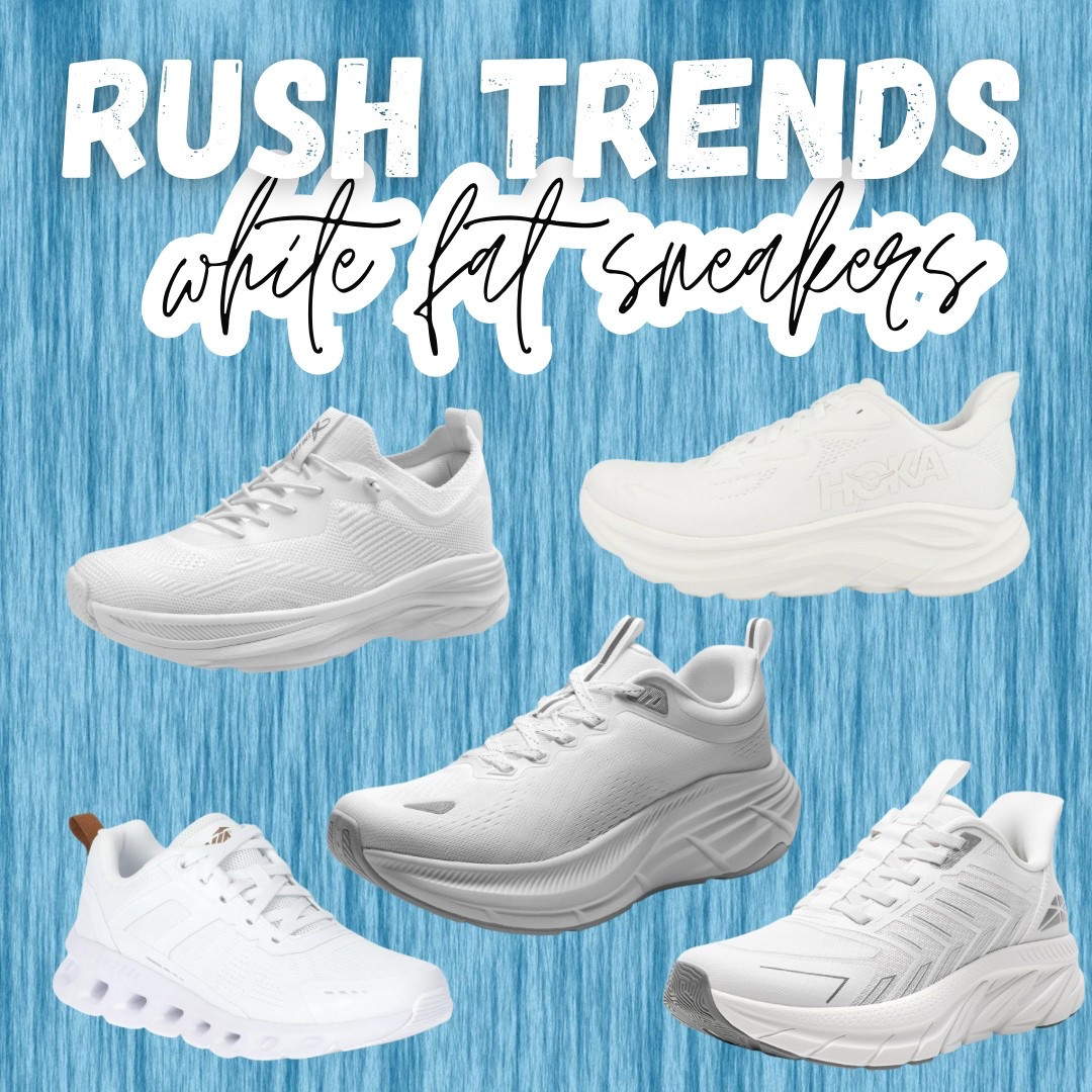 Been watching a lot of Rush week videos and noticed some trends!  All the girls are rocking the fat sneakers in all white and they are so cute!  🤍🤍🤍 here is a bunch from different price points!  

#LTKOver40 #LTKFindsUnder50 #LTKMidsize