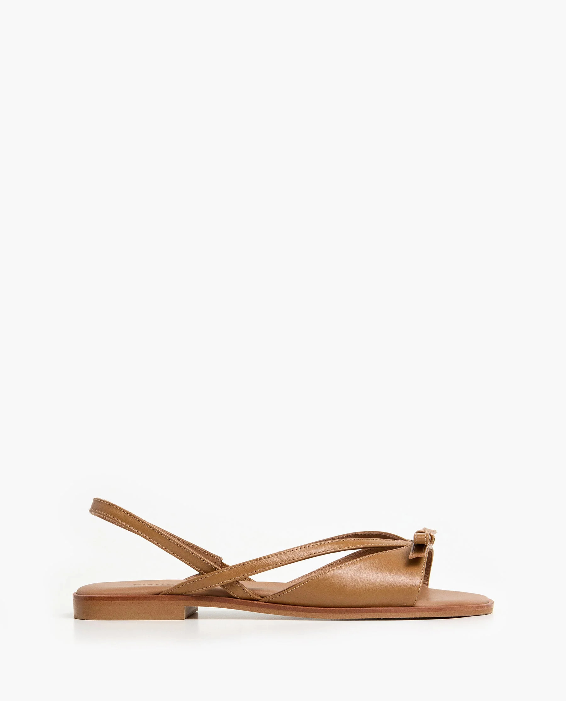Max Leather Cognac Sandal | Flattered