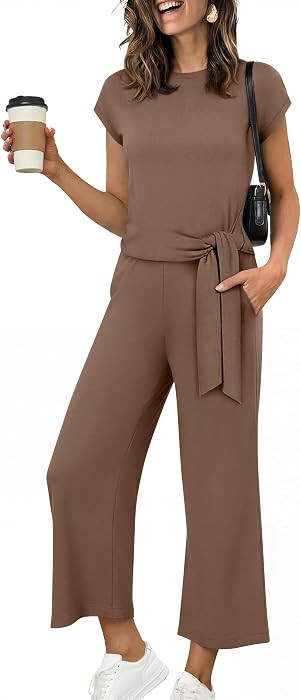 ANRABESS Womens 2 Piece Outfits 2026 Summer Fall Travel Lounge Set | Amazon (US)