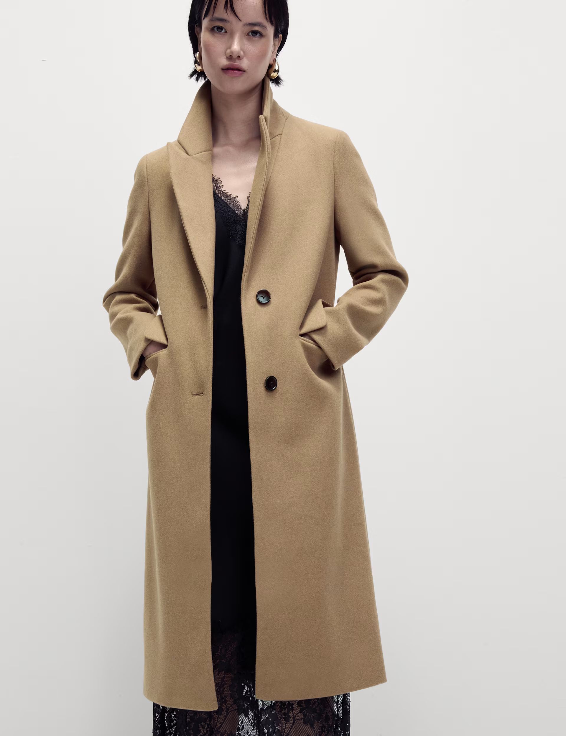 Single Breasted Longline Tailored Coat | Marks & Spencer (UK)