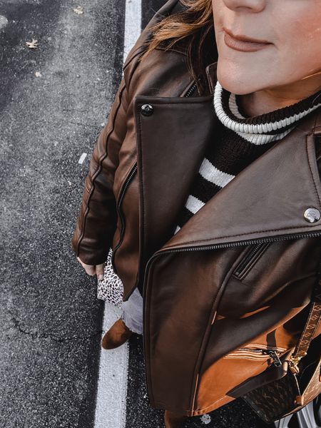 My leather jacket is on sale. To the best of my knowledge, it has never been on sale before. It’s genuine leather that is so soft and thick.
Winter coat, leather jacket, All Saints

#LTKSeasonal #LTKsalealert #LTKHoliday