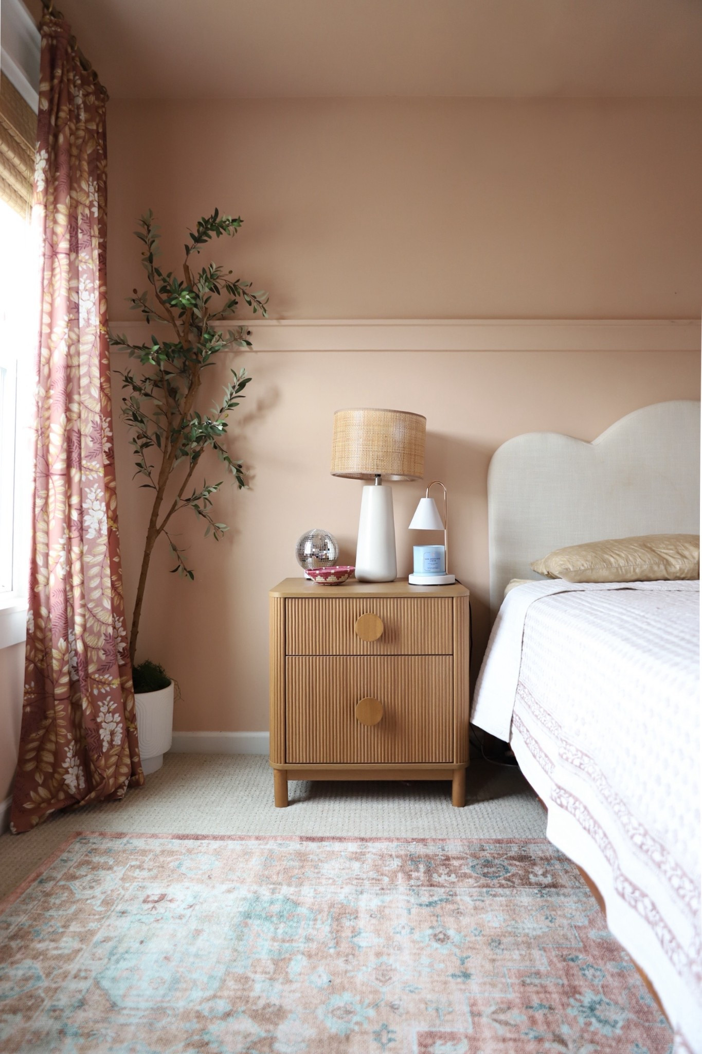 Teenage girl room, pink vintage inspired rug, coral vintage inspired rug, nightstand with charging station and soft close drawers 

#LTKHome #LTKKids