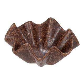 Hello Honey® 5.5" Brown Reactive Glaze Round Stoneware Ruffled Bowl | Michaels | Michaels Stores