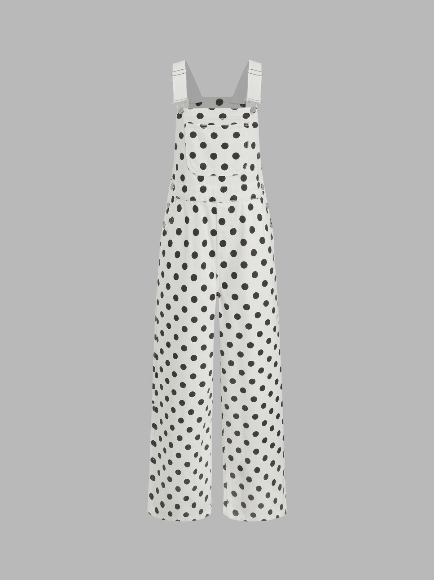 City Chic Denim Denim Leopard Pocket Buckle Up Wide Leg Oversized Jumpsuit For Daily Casual | Cider