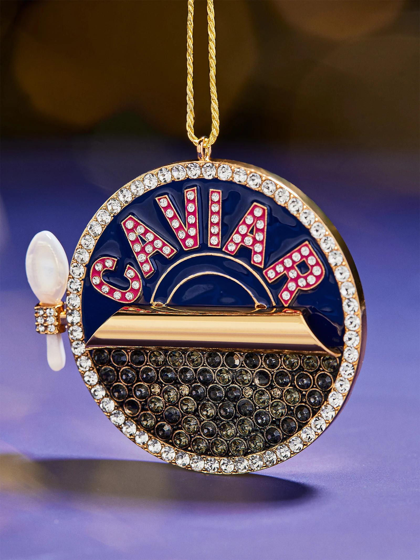 Luxe Little Spoonfuls Caviar Ornament - Caviar | BaubleBar