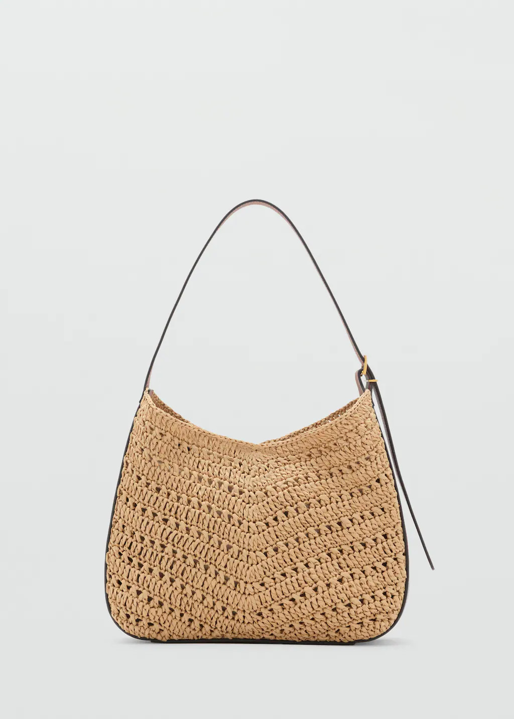Natural fibre shoulder bag - Women | MANGO USA | Mango (US/MX/AU)