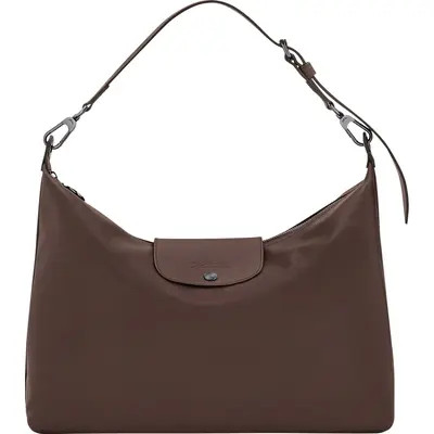 Longchamp Extra Large Le Pliage Xtra Leather Hobo Bag in Mocha at Nordstrom | Nordstrom