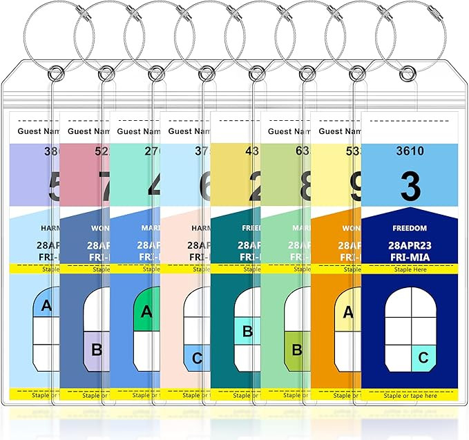 8 Pack Luggage Tags Travel Essentials & Cruise Essentials for NCL, Princess, Carnival, Royal Cari... | Amazon (US)