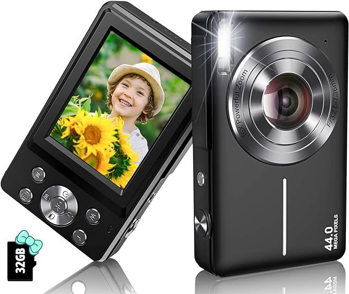 Digital Camera 2024 Newest 1080P 44MP Digital Cameras for Photography, Digital Point and Shoot Ca... | Amazon (US)