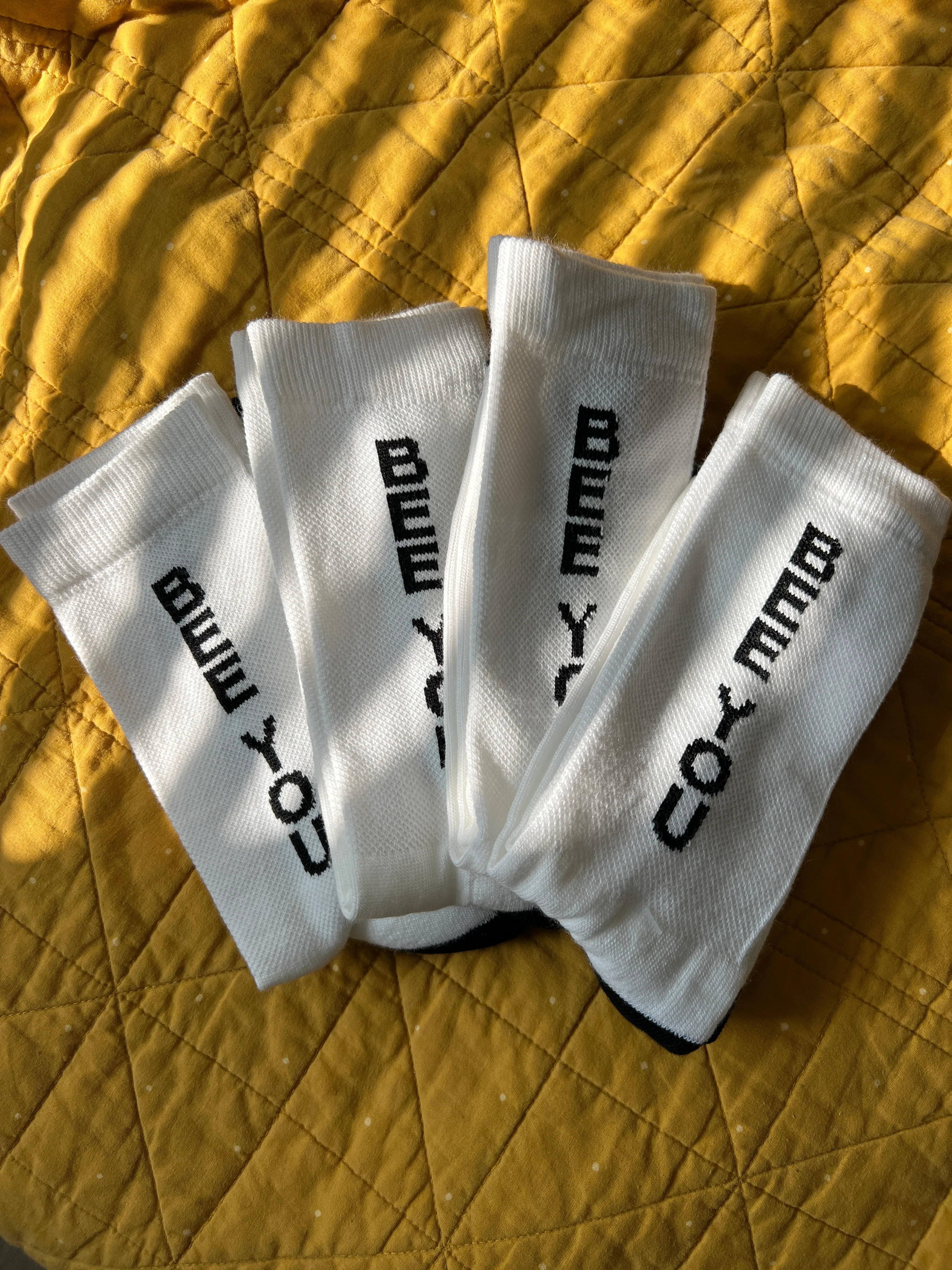 Classic BEE YOU Crew Sock | Beauty Disclaimer Brand LLC