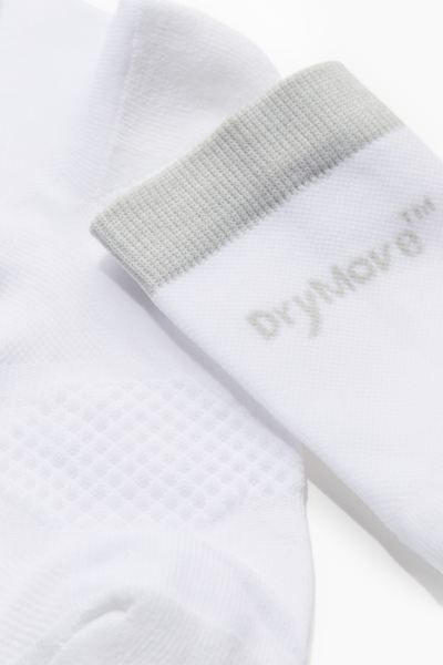 5-pack DryMove™ Sports Socks - White/gray - Ladies | H&M US | H&M (US + CA)