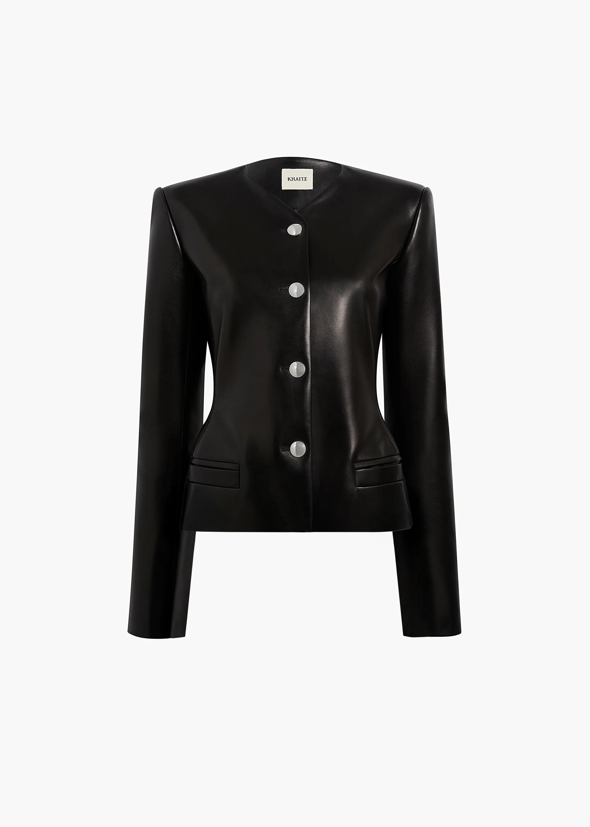 KHAITE - Nara Jacket In Black Leather | Khaite