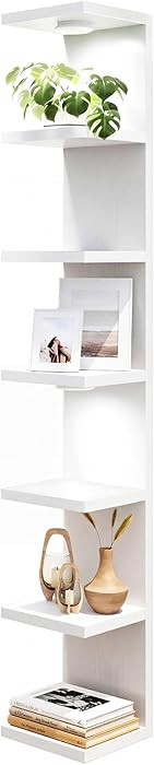Fixwal Wall Decor 7 Tier Wall Shelf Unit Floating Shelves with LED Lights Lack Shelf for Home Org... | Amazon (US)