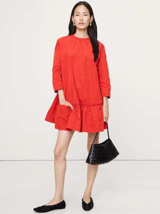 Taffeta Mini Dress | Banana Republic (US)