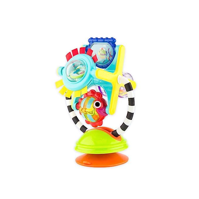 Sassy Fishy Fascination Station 2-in-1 Suction Cup High Chair Toy | Developmental Tray Toy for Ea... | Amazon (US)