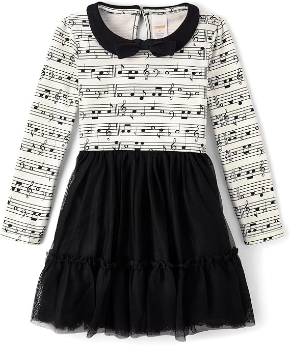 Gymboree Girls' and Toddler Long Sleeve Fit and Flare Dress | Amazon (US)