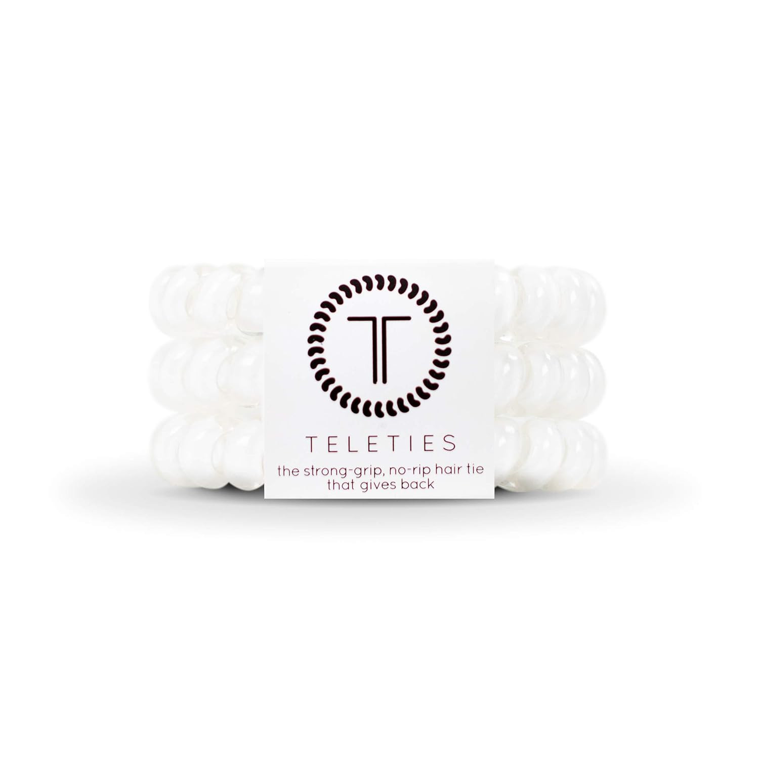 TELETIES - Spiral Hair Coils - Ponytail Holder Hair Ties for Women - Phone Cord Hair Ties - Stron... | Amazon (US)