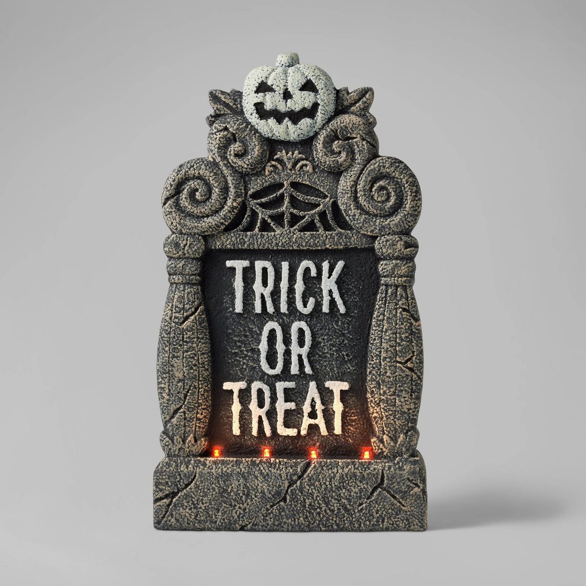 Light Up Pumpkin Trick or Treat Foam Halloween Decorative Tombstone - Hyde & EEK! Boutique™ | Target