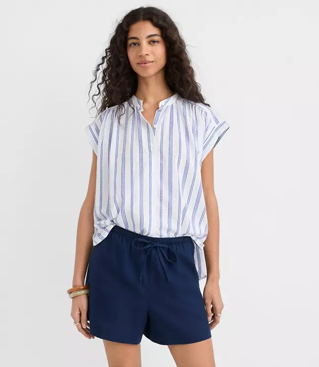 Striped Everyday Dolman Shirt | LOFT