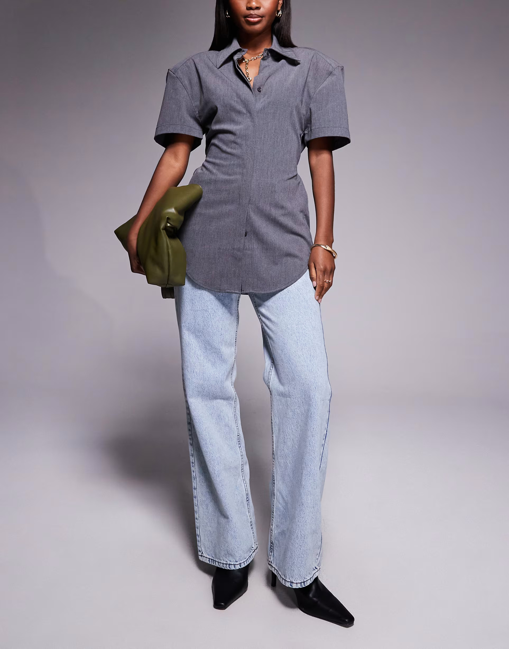 River Island relaxed straight leg jean in light denim | ASOS | ASOS (Global)