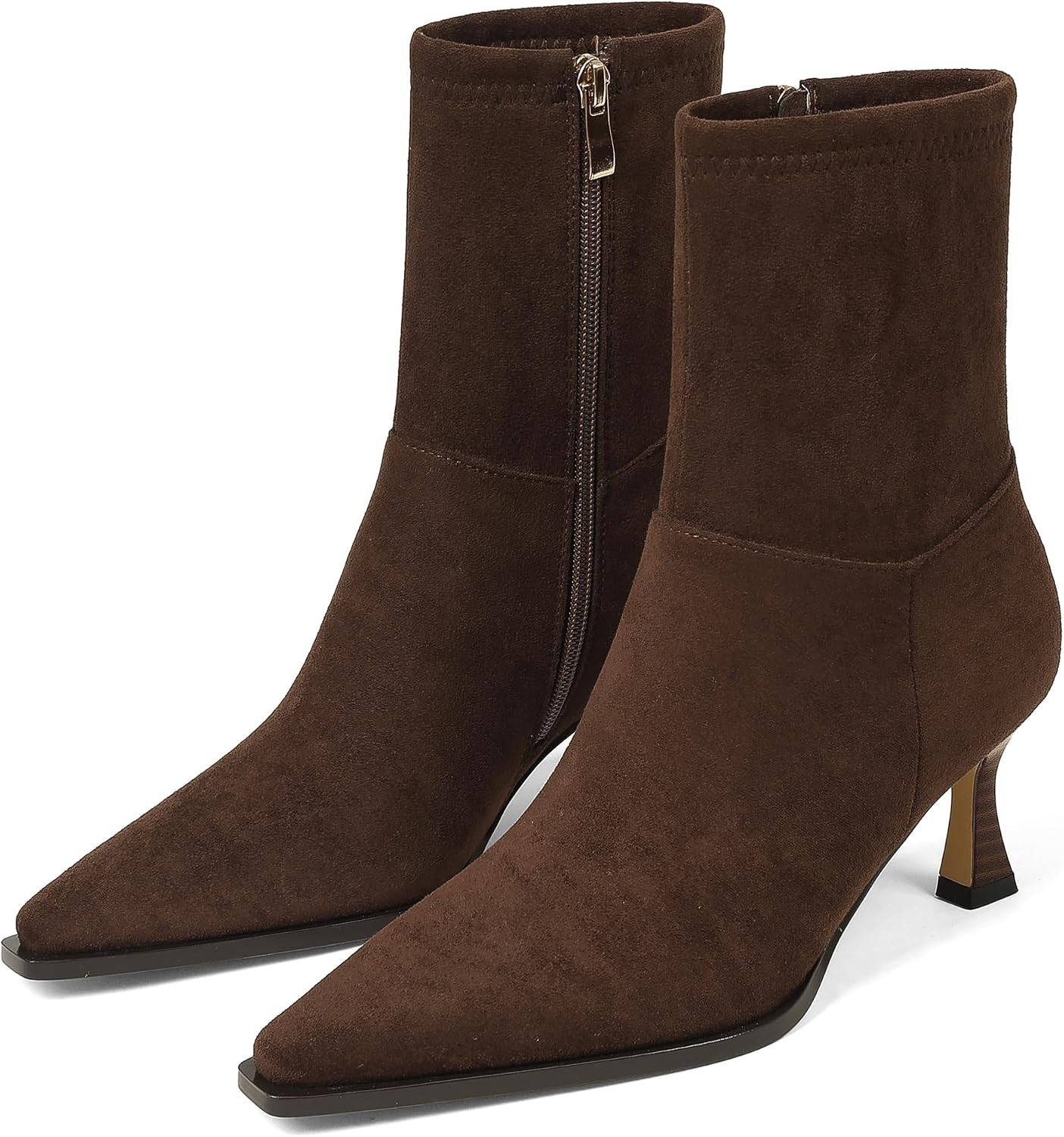 Ankle Boots for Women Kitten Heel Booties Short Boots | Amazon (US)