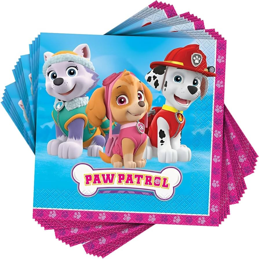 Multicolor Paw Patrol Girl Luncheon Napkins (16 Count) - Premium Quality Paper, Eye-catching, Dur... | Amazon (US)