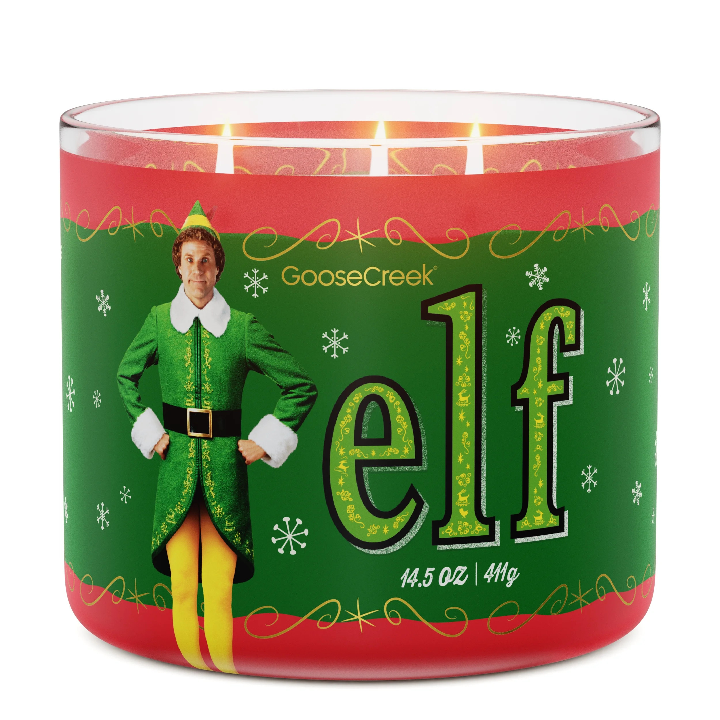 Goose Creek Buddy The Elf , 3-wick Vanilla Sugar Cookie, Whipped Cream & Vanilla Sugar Scented Ja... | Walmart (US)